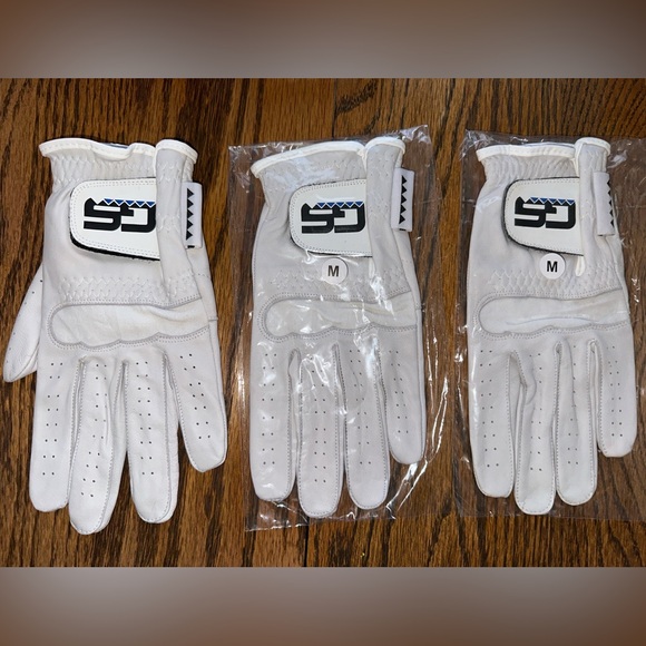 GS Golf Glove 100% PREMIUM New Men's Cabretta! Leather 3-Pack! Left Hand Glove - Picture 1 of 2